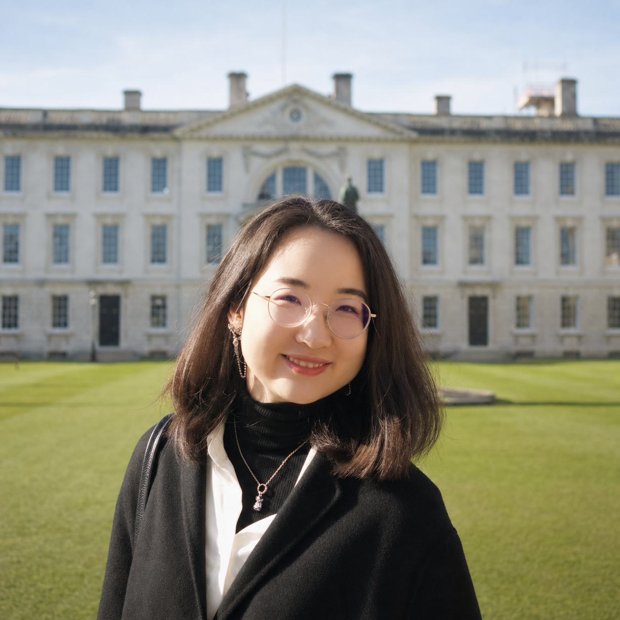 Portrait of Yilei Wu at King's College, Cambridge
